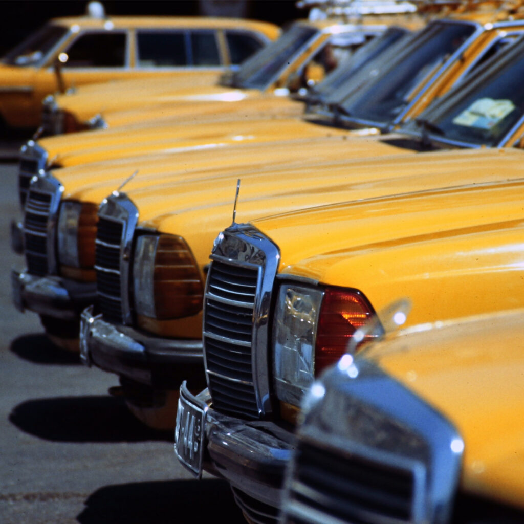 A fleet of taxi that can be insured through Ultralia Insurance