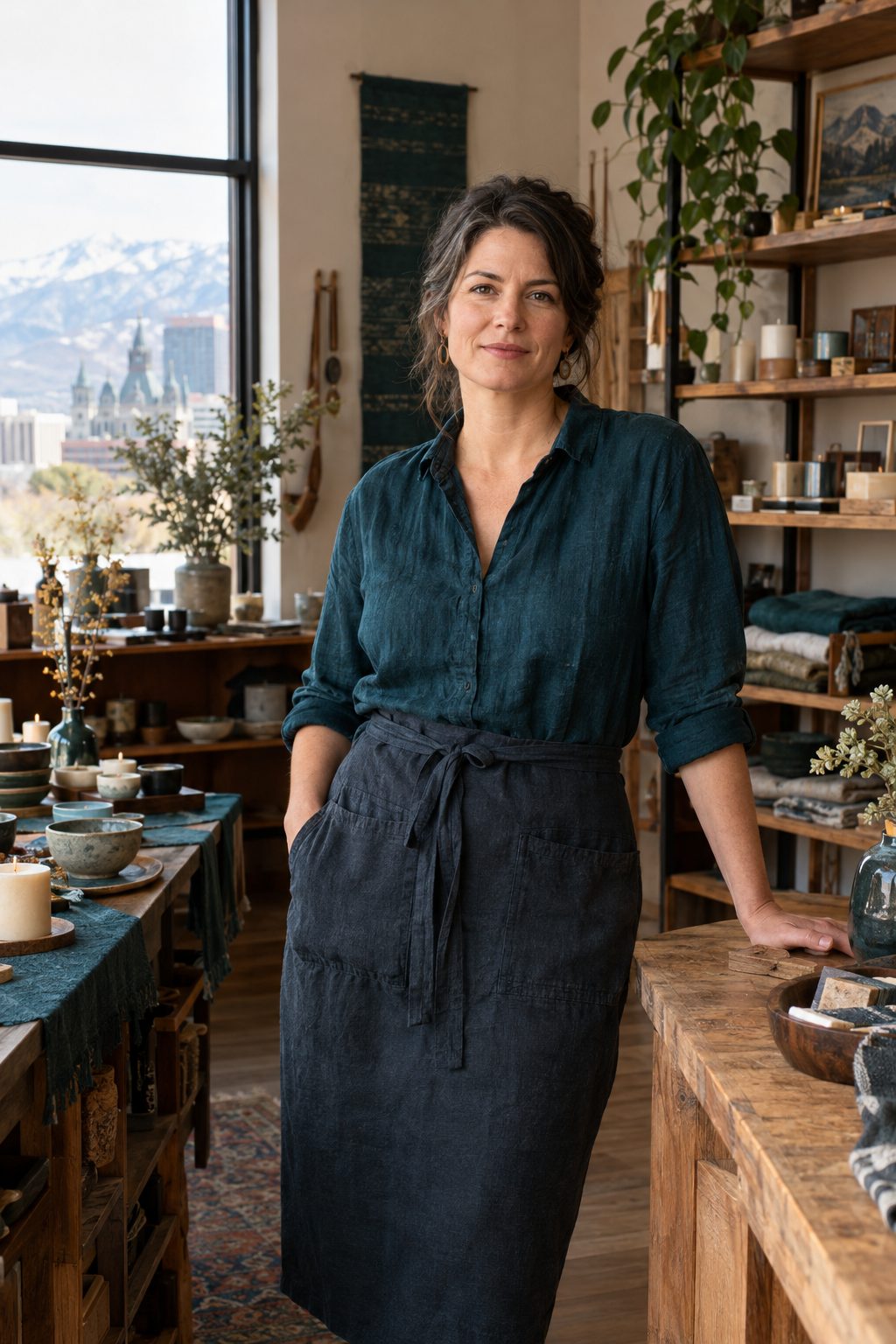 Business owner in her shop