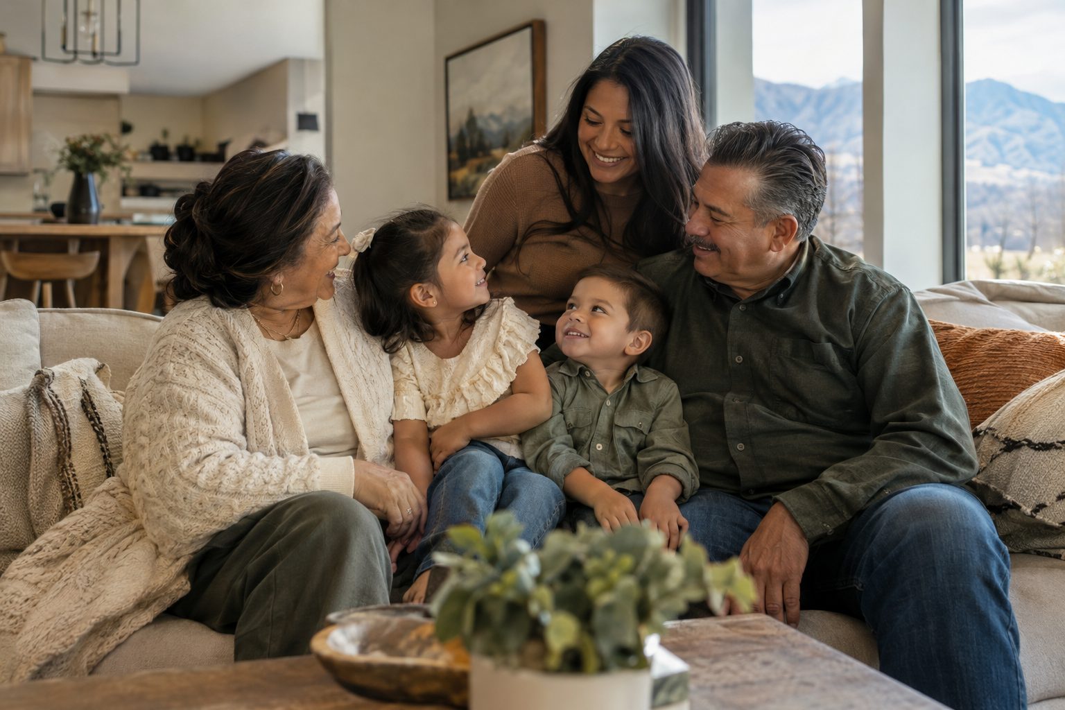 Family at home